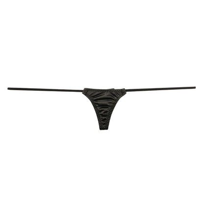 La-Pomme Felica Fabric Glossy Micro T-back Shorts Nano Lingerie 218032