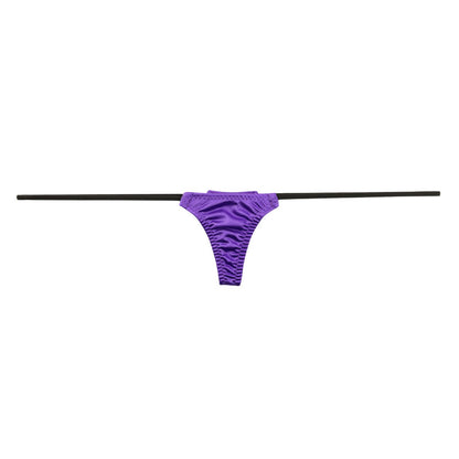 La-Pomme Felica Fabric Glossy Micro T-back Shorts Nano Lingerie 218032