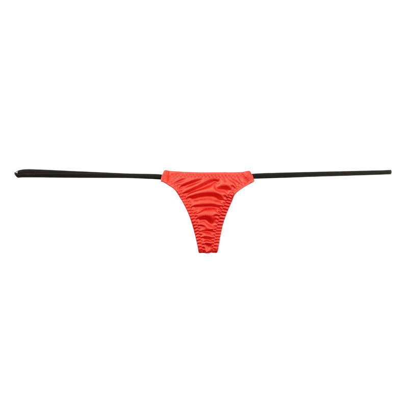 La-Pomme Felica Fabric Glossy Micro T-back Shorts Nano Lingerie 218032