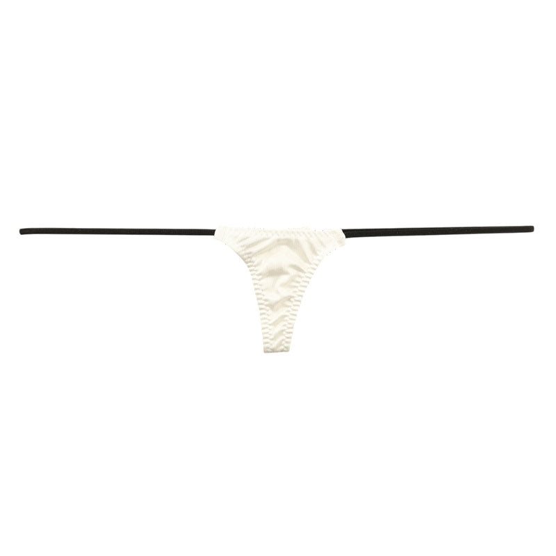 ラ・ポーム フェリカ生地 光沢感 極小Tバックショーツ nanoランジェリー 218032