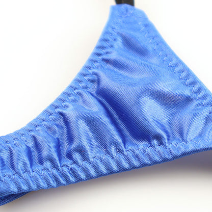 La-Pomme Felica Fabric Glossy Micro T-back Shorts Nano Lingerie 218032