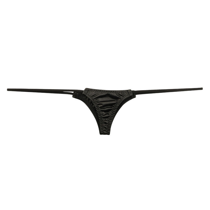 La-Pomme Felica Fabric Glossy Micro Half-Back Shorts Nano Lingerie 218033