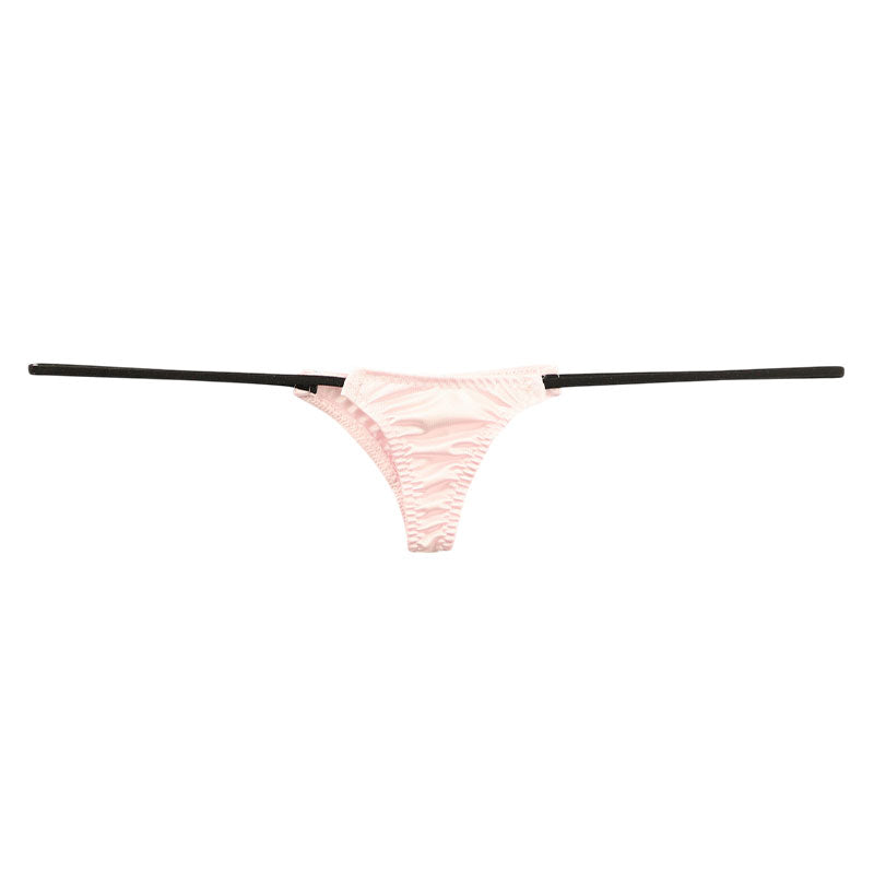 La-Pomme Felica Fabric Glossy Micro Half-Back Shorts Nano Lingerie 218033