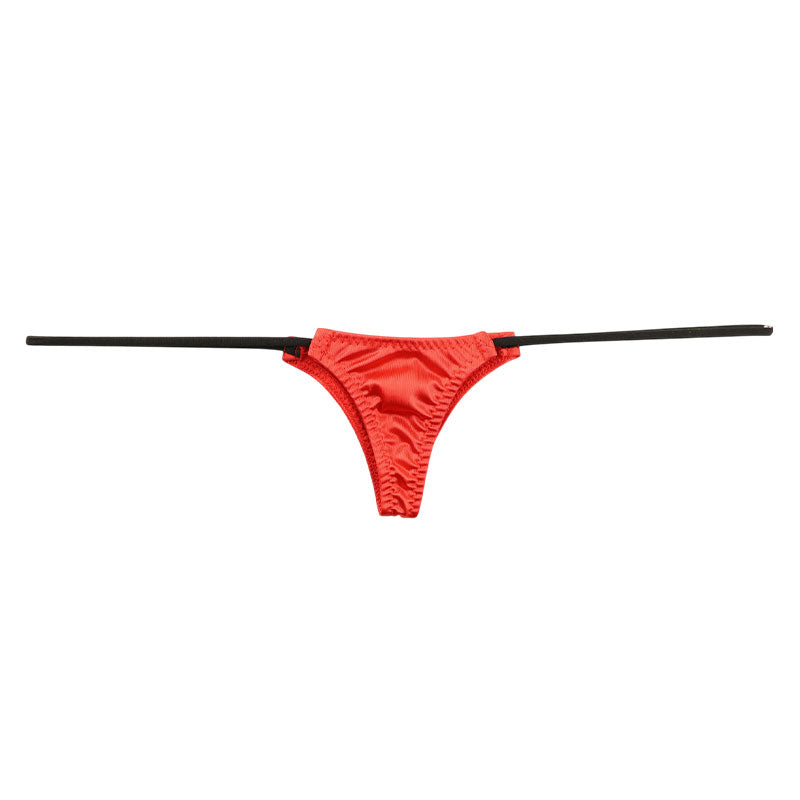La-Pomme Felica Fabric Glossy Micro Half-Back Shorts Nano Lingerie 218033