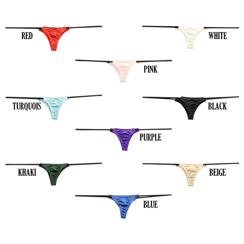 ラ・ポーム フェリカ生地 光沢感 極小ハーフバックショーツ nanoランジェリー 218033