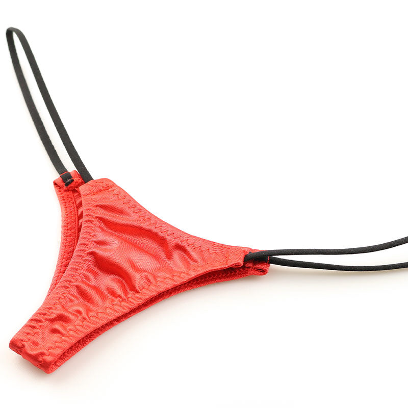 ラ・ポーム フェリカ生地 光沢感 極小ハーフバックショーツ nanoランジェリー 218033