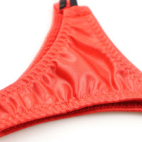 ラ・ポーム フェリカ生地 光沢感 極小ハーフバックショーツ nanoランジェリー 218033