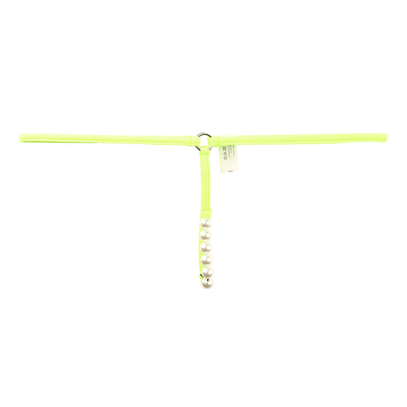 ラ・ポーム 発色良好 E6000生地 Gストリングショーツ 6連ホワイトパール付き 219021