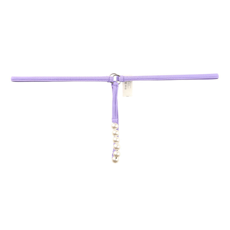 La Paum G-String Panties with 6 White Pearls, Made with E6000 Fabric, Excellent Color, Product Code: 219021