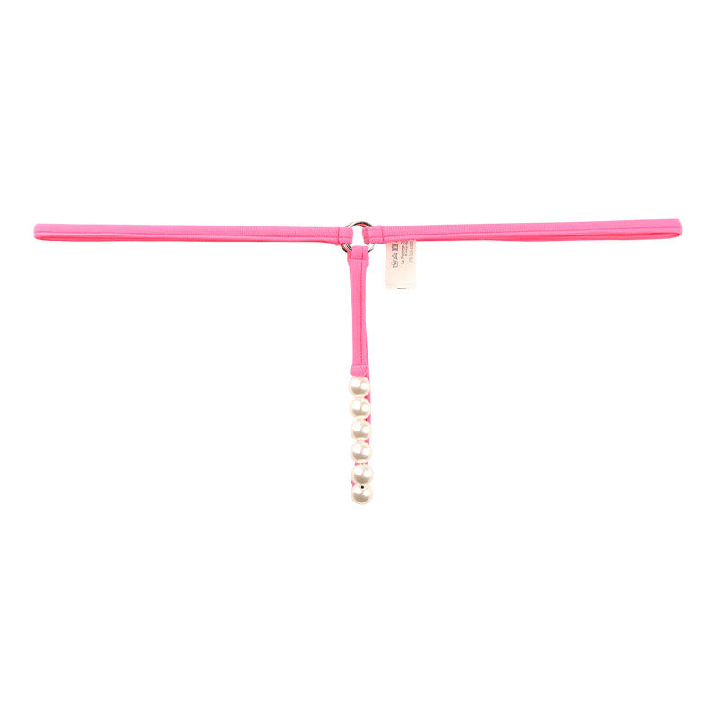 La Paum G-String Panties with 6 White Pearls, Made with E6000 Fabric, Excellent Color, Product Code: 219021