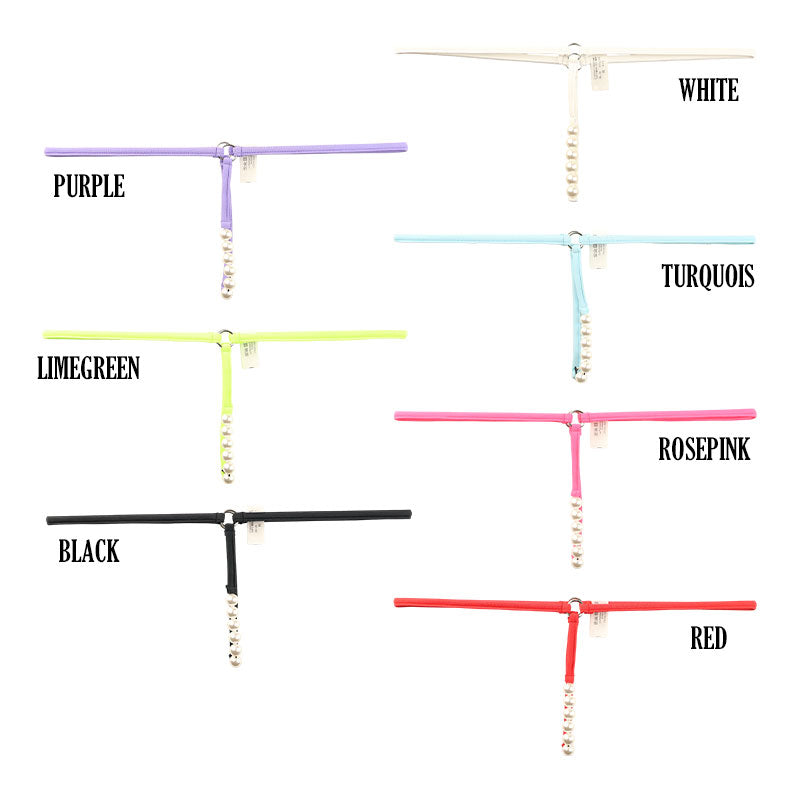 ラ・ポーム 発色良好 E6000生地 Gストリングショーツ 6連ホワイトパール付き 219021