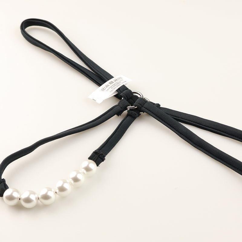 La Paum G-String Panties with 6 White Pearls, Made with E6000 Fabric, Excellent Color, Product Code: 219021