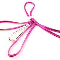 ラ・ポーム メタリックTバックショーツ 伸縮性ヌメリ感 8連パール付き 219026