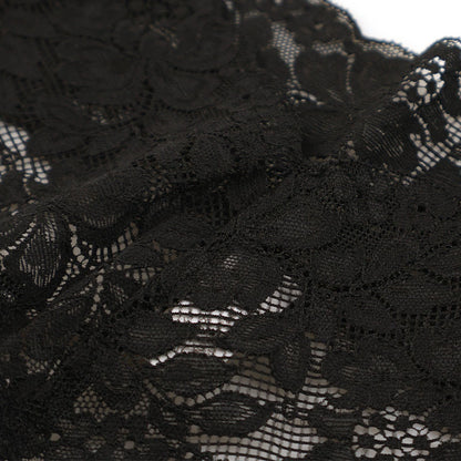 La Paum G-String, Sheer Lace, Flexible, 6-Piece Front Black Ball String, 219029