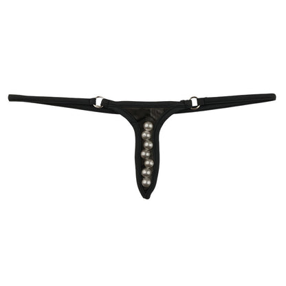 La Paum Sexy and Unique G-String, Sheer Mistra Me, 7-Row Pearl 220020