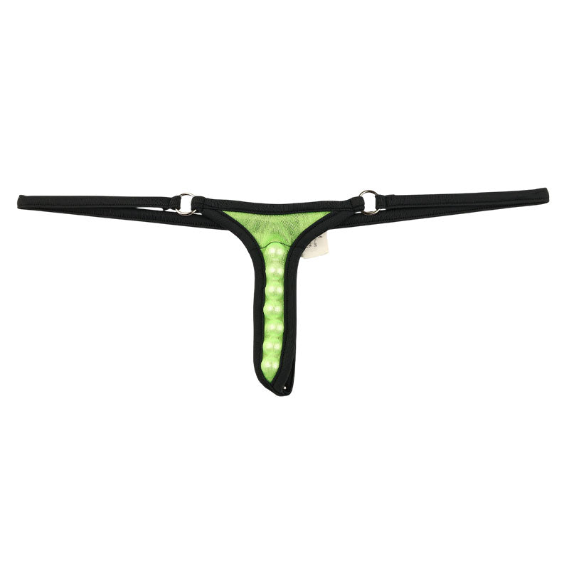 La Paum Sexy and Unique G-String, Sheer Mistra Me, 7-Row Pearl 220020