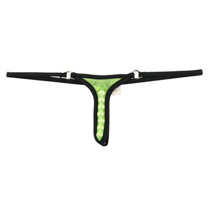 La Paum Sexy and Unique G-String, Sheer Mistra Me, 7-Row Pearl 220020