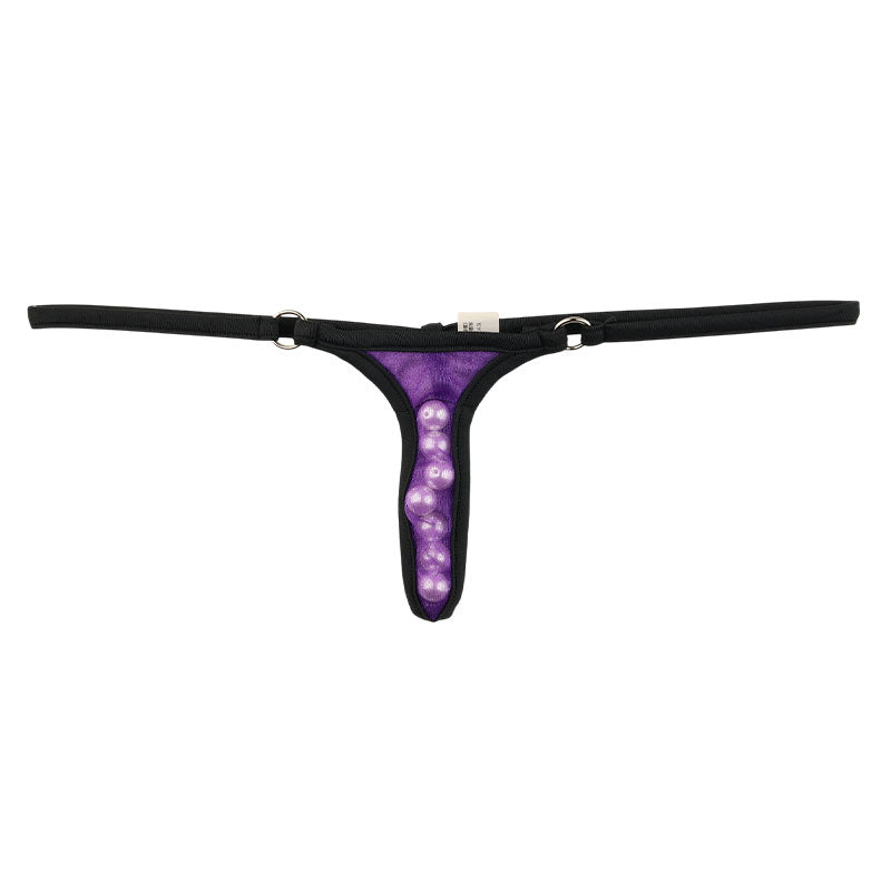 La Paum Sexy and Unique G-String, Sheer Mistra Me, 7-Row Pearl 220020