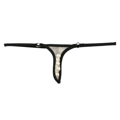 La Paum Sexy and Unique G-String, Sheer Mistra Me, 7-Row Pearl 220020