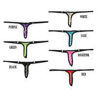 ラ・ポーム セクシーで個性的 Gストリング ミストラメ透け 7連パール 220020