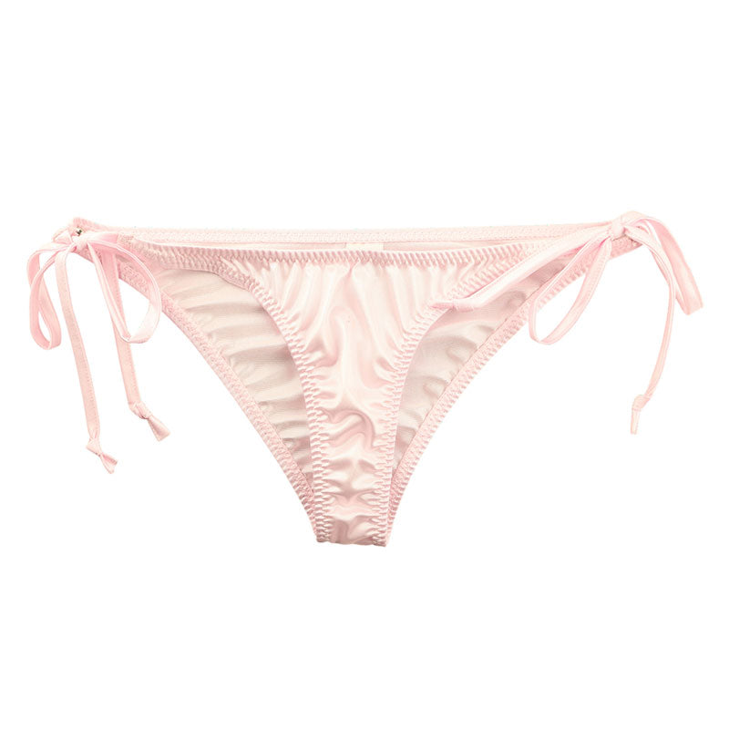 ラ・ポーム フェリカ生地 光沢感 ハーフバックショーツ タイトパターン 脇ヒモデザイン 220022