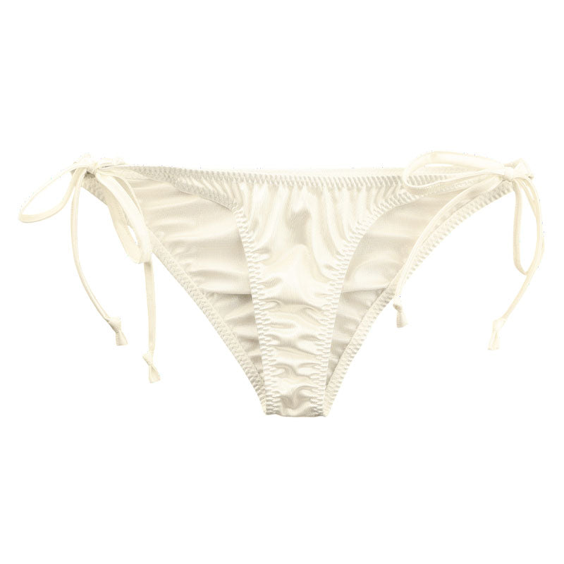 ラ・ポーム フェリカ生地 光沢感 ハーフバックショーツ タイトパターン 脇ヒモデザイン 220022