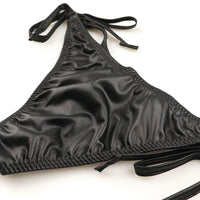 ラ・ポーム フェリカ生地 光沢感 ハーフバックショーツ タイトパターン 脇ヒモデザイン 220022