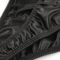 ラ・ポーム フェリカ生地 光沢感 ハーフバックショーツ タイトパターン 脇ヒモデザイン 220022