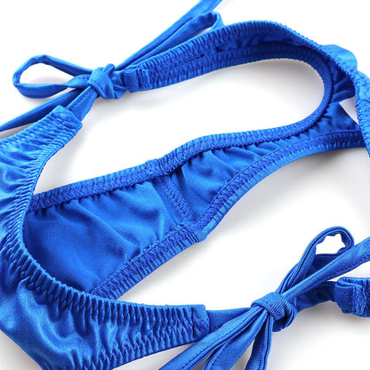 【OUTLET】ラ・ポーム K2S生地 光沢感 ローライズ 脇ヒモTバックショーツ 222008