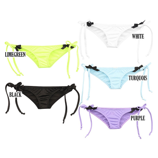La-Pomme nano half-back shorts with ribbon side ties made of E6000 fabric 223016