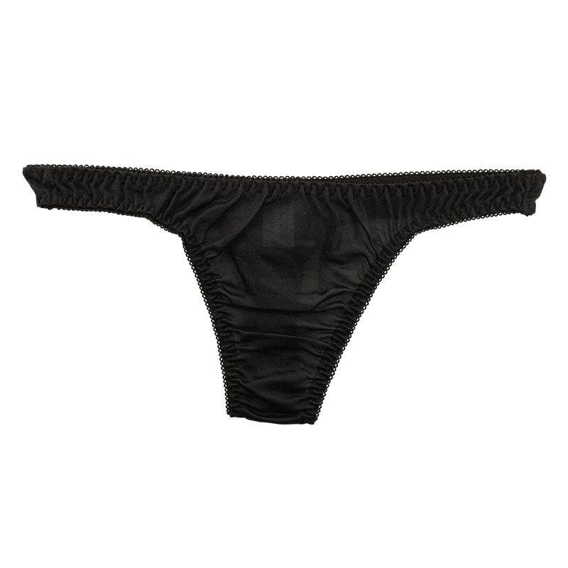 La Paum Airy See-Through NHK Fabric with a Slight Sheen and Simple Design T-Back Panties (Product Number: 317047)