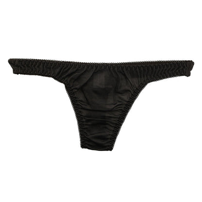La Paum Airy See-Through NHK Fabric with a Slight Sheen and Simple Design T-Back Panties (Product Number: 317047)
