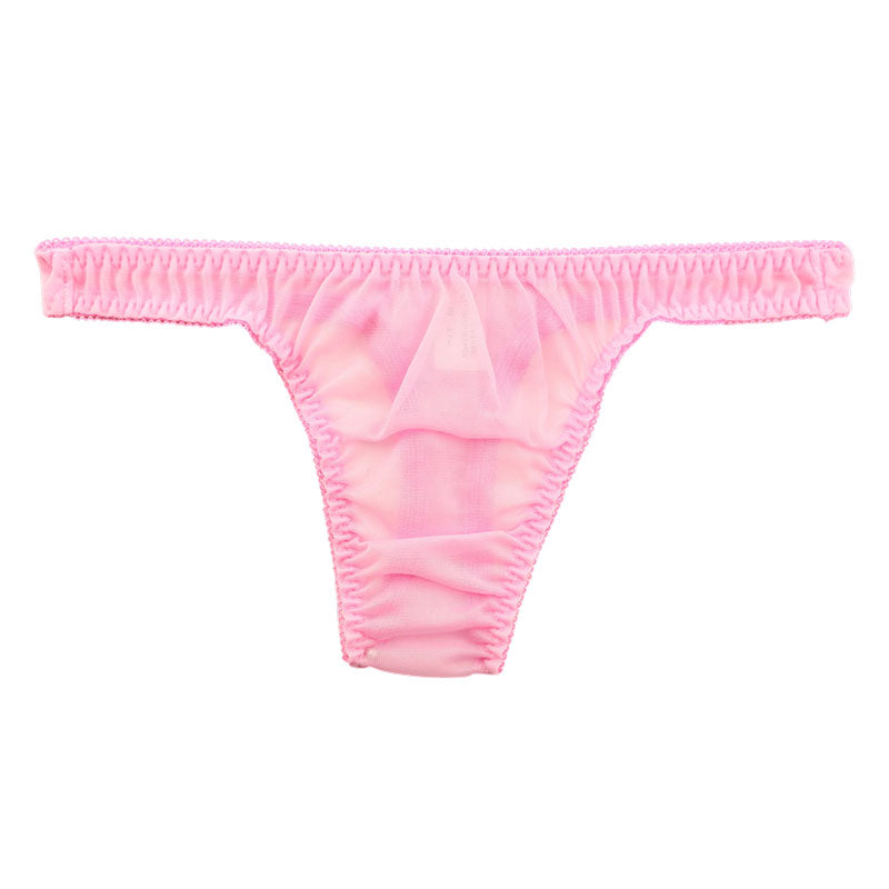 La Paum Airy See-Through NHK Fabric with a Slight Sheen and Simple Design T-Back Panties (Product Number: 317047)