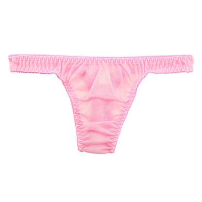 La Paum Airy See-Through NHK Fabric with a Slight Sheen and Simple Design T-Back Panties (Product Number: 317047)