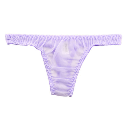 La Paum Airy See-Through NHK Fabric with a Slight Sheen and Simple Design T-Back Panties (Product Number: 317047)