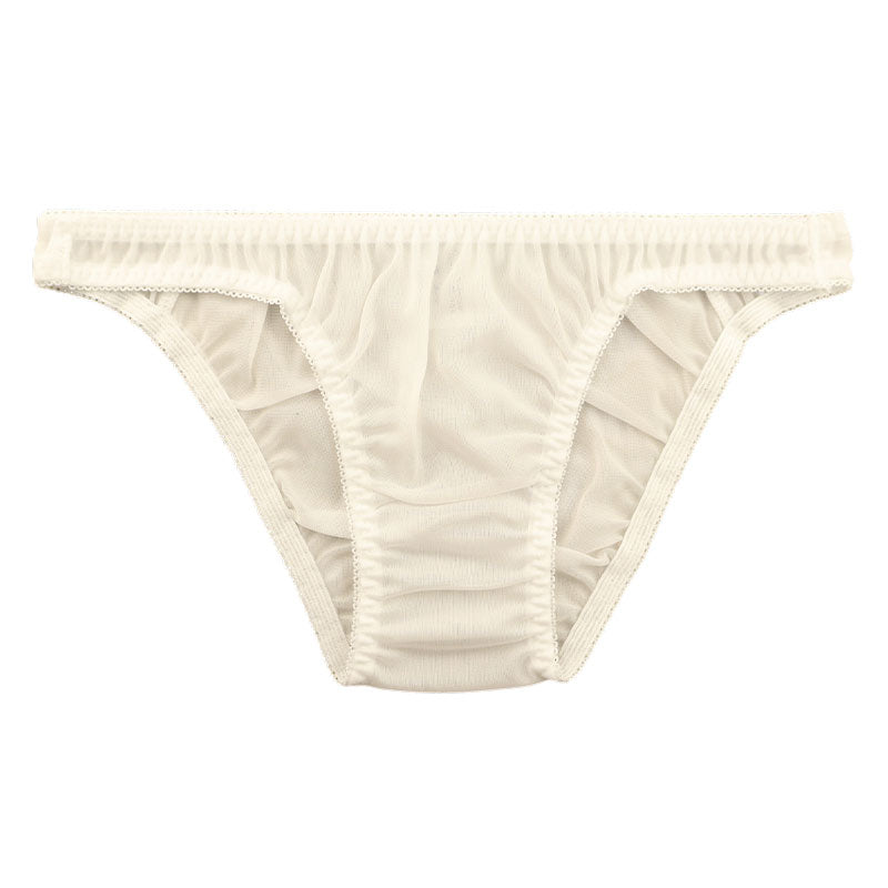 La Paum Airy See-Through NHK Fabric with a Slight Sheen and Simple Design, Full-Back Shorts (Product Number: 317048)