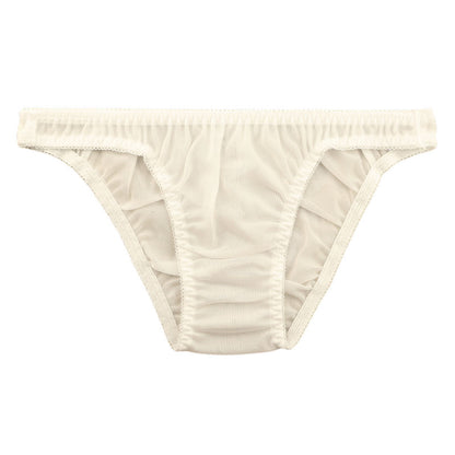 La Paum Airy See-Through NHK Fabric with a Slight Sheen and Simple Design, Full-Back Shorts (Product Number: 317048)