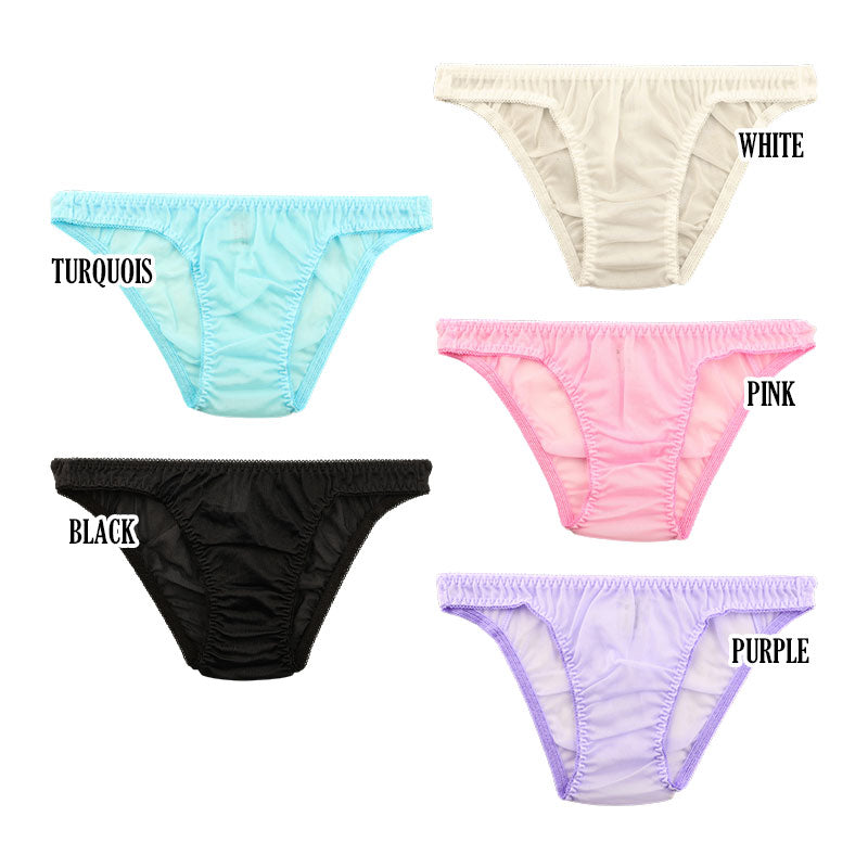 La Paum Airy See-Through NHK Fabric with a Slight Sheen and Simple Design, Full-Back Shorts (Product Number: 317048)