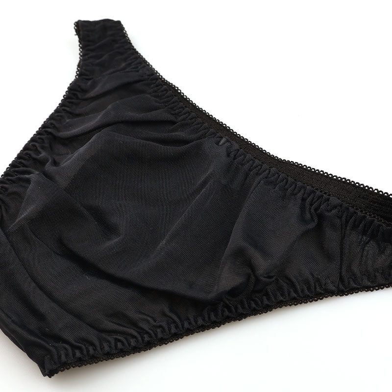 ラ・ポーム エアリーシースルー NHK生地 僅かな光沢感 シンプルデザイン フルバックショーツ 317048