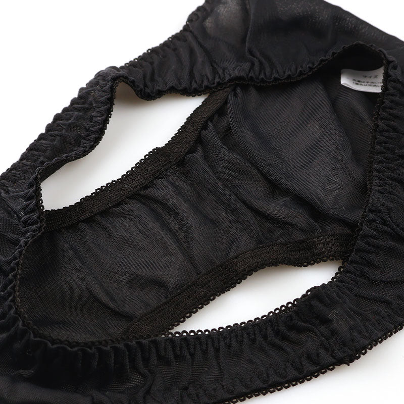 ラ・ポーム エアリーシースルー NHK生地 僅かな光沢感 シンプルデザイン フルバックショーツ 317048