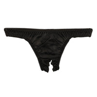 ラ・ポーム エアリーシースルー NHK生地 シンプルデザイン オープンクロッチTバックショーツ 317049