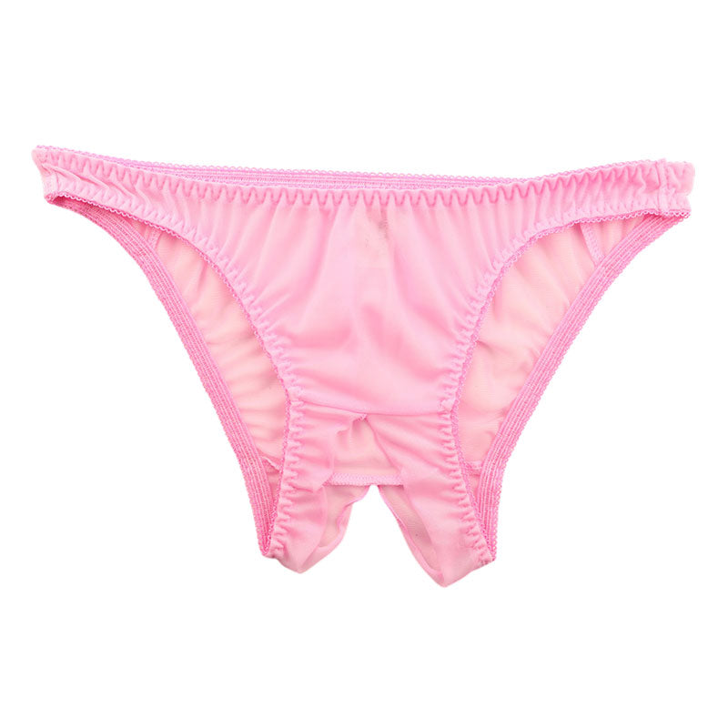 ラ・ポーム エアリーシースルー NHK生地 シンプルデザイン オープンクロッチフルバックショーツ 317050