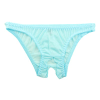 ラ・ポーム エアリーシースルー NHK生地 シンプルデザイン オープンクロッチフルバックショーツ 317050