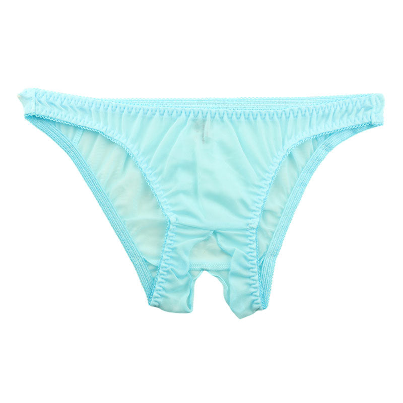 ラ・ポーム エアリーシースルー NHK生地 シンプルデザイン オープンクロッチフルバックショーツ 317050