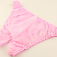 ラ・ポーム エアリーシースルー NHK生地 シンプルデザイン オープンクロッチフルバックショーツ 317050