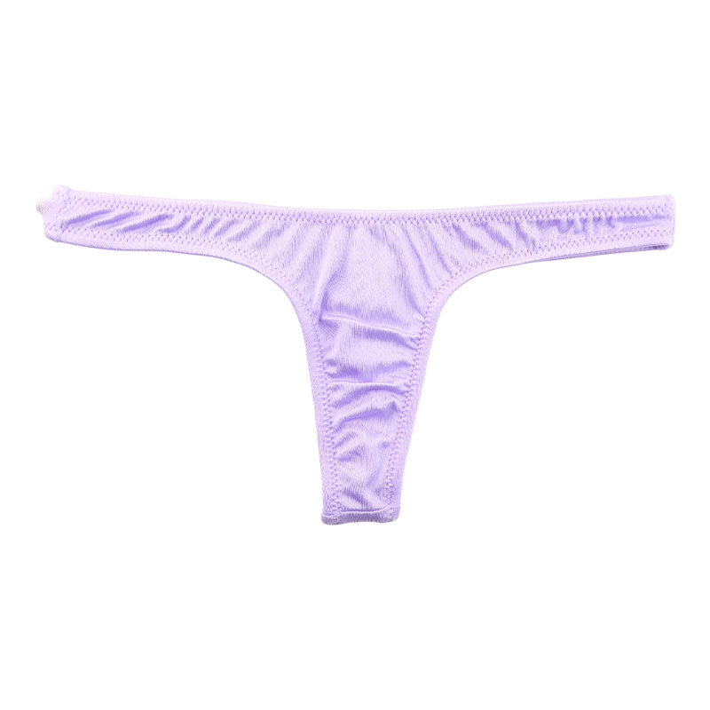 ラ・ポーム 光沢サラサラTSK生地 極小Tバックショーツ ローライズ 股上浅め 318146