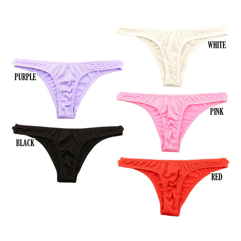 La Paum, Ultra-Slim Half-Back Shorts, Low-Rise, Made with Smooth, Shiny TSK Fabric, 318147