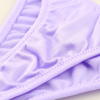 La Paum, Ultra-Slim Half-Back Shorts, Low-Rise, Made with Smooth, Shiny TSK Fabric, 318147