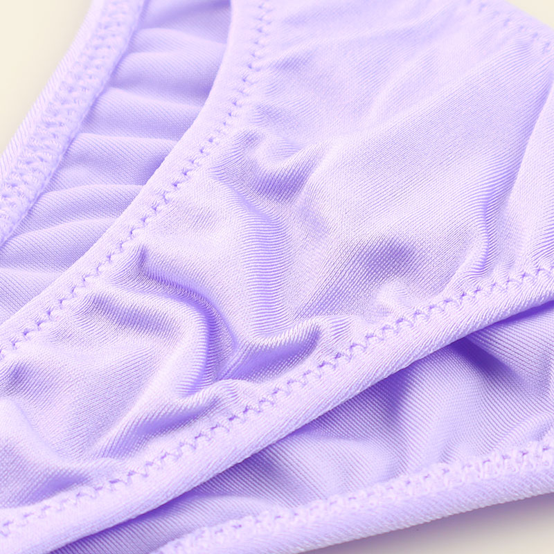 La Paum, Ultra-Slim Half-Back Shorts, Low-Rise, Made with Smooth, Shiny TSK Fabric, 318147