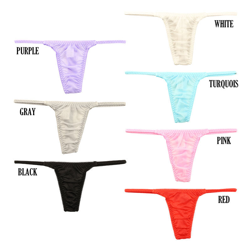 ラ・ポーム NHK生地使用 Tバックショーツ サイドバインダーゴム スタイリッシュ 透け感 シースルー 318149